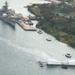 Pearl Harbor & Arizona Memorial from Helicopter