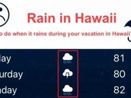 Rain in Hawaii