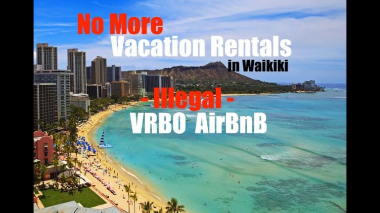 Vacation Rentals in Waikiki are ILLEGAL!