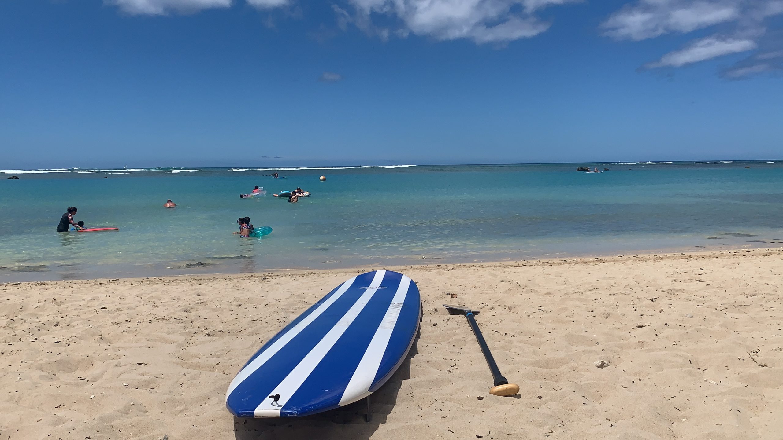 Paddleboard on Beach in Hawaii