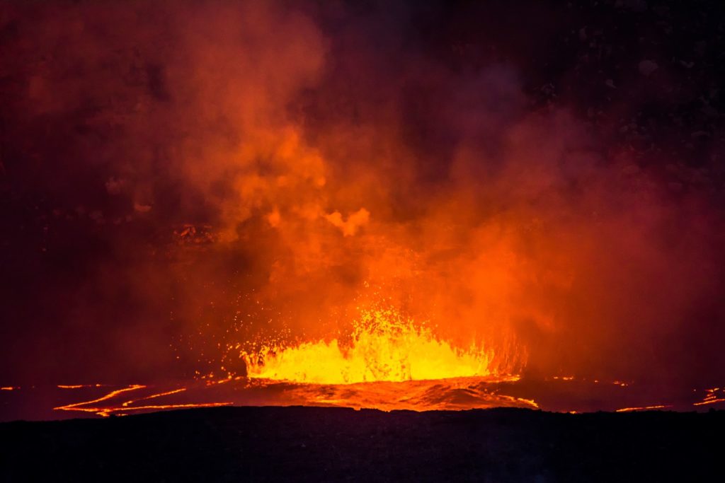 Kilauea is erupting lava