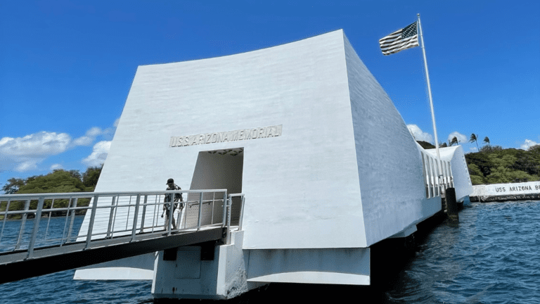 The USS Arizona memorial - must-see when in Pearl Harbor