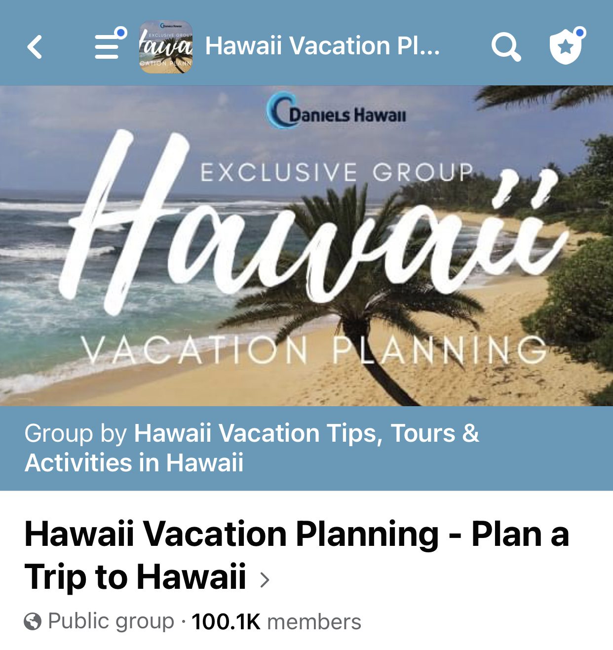 Hawaii Facebook Group 100k
