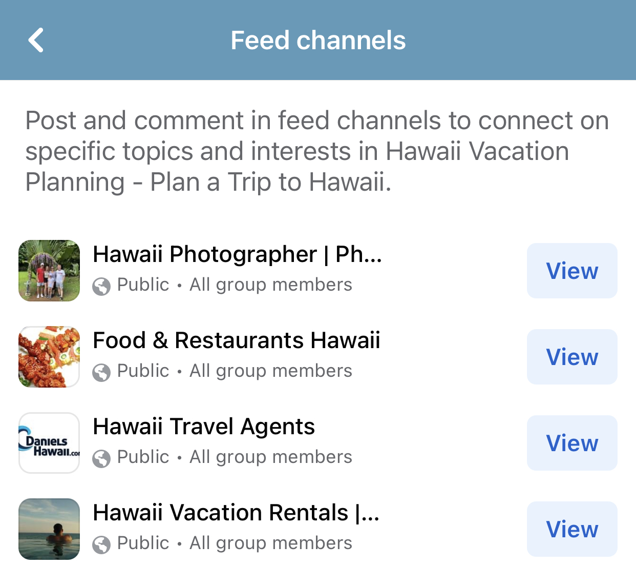 Facebook Feed Channels