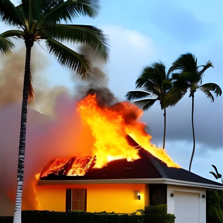 Lahaina Fire Burning House